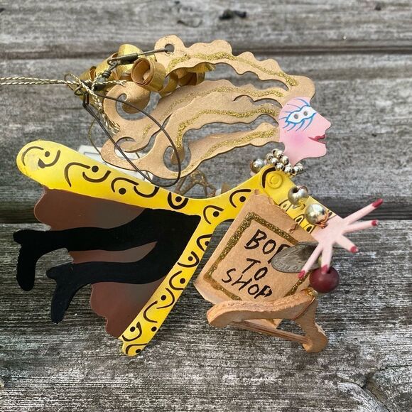 NWT Vintage SILVESTRI by Karen Rossi Fanciful Flights Ornament Animal Shopper - Picture 3 of 13